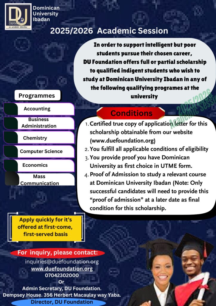 Advert for Scholarship